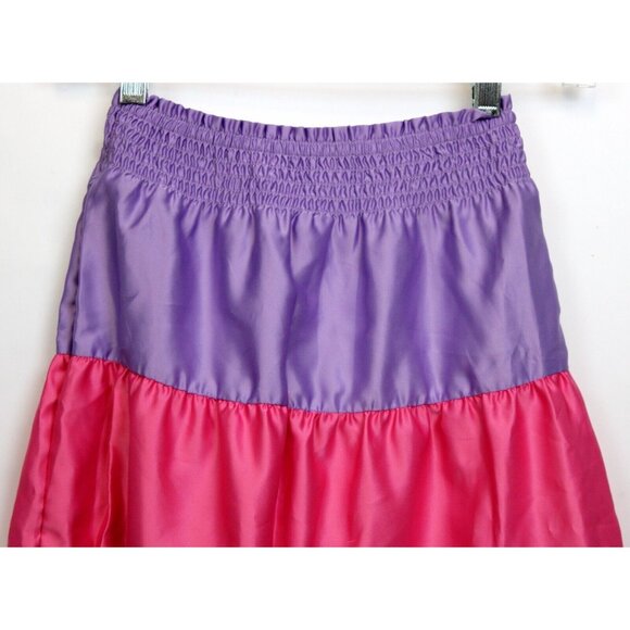 NEW 2010 Gymboree Fairy Fashionable Tiered Satin Skirt sz 7 Shirred Elastic Wais - Picture 6 of 9